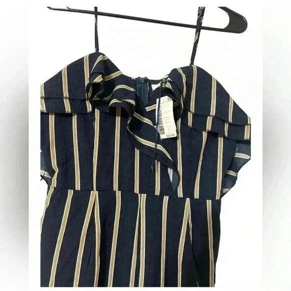 Love Culture Jumpsuit- Navy Stripped, pant outfit, dressy, - Picture 7 of 7